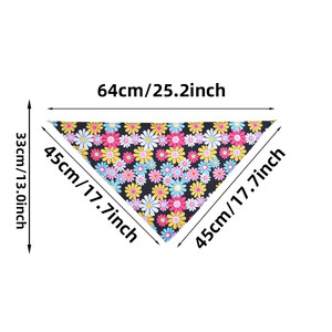 Lot de 12 bandanas <span class=keywords><strong>pour</strong></span> chien, imprimé floral, foulards triangulaires <span class=keywords><strong>pour</strong></span> animaux de compagnie, bavoirs <span class=keywords><strong>pour</strong></span> chiens de petite, moyenne et grande taille, accessoires <span class=keywords><strong>pour</strong></span> chiens - Product Image 6