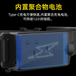 Fluorescent Deer Full Vision <b>Sensor</b> Headlamp LED Rechargeable Outdoor Cycling - Product Image 4