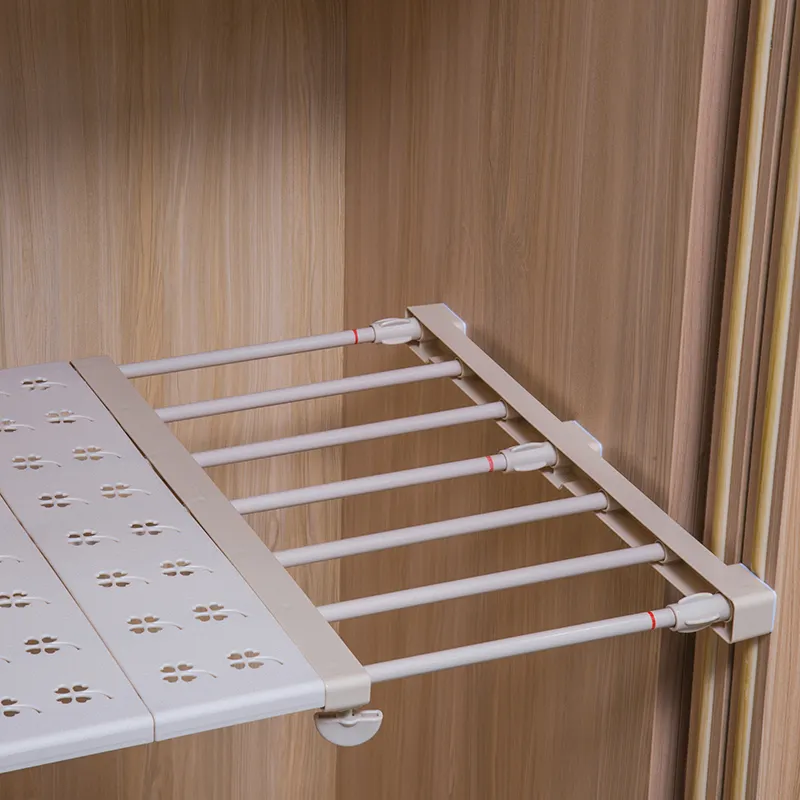 Adjustable wardrobe storage rack wall-mounted kitchen rack to save space wardrobe decorative rack cabinet bracket