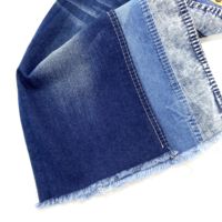 Tissu en denim extensible 10,2 oz, tissu en denim bleu métallisé pour jeans