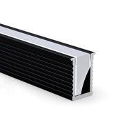 Usine vente profilé en aluminium bande d'éclairage linéaire canal boîtier d'extrusion surface en silicone profilé led en aluminium