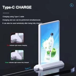 Double Side Adjustable Brightness USB Charging A4 LED Advertising Desktop Light Box Menu Sign for <b>Bar</b> Restaurant Wedding - Product Image 2
