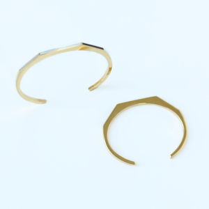 Composition Bangle01 Yellow Gold 14K Diamond Jewelry Wholesale Fine Jewelry Manufacturer Custom Designer Bangle OEM ODM Supplier - Product Image 1