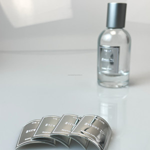 High Quality Metal Label Custom Private Logo <strong>Sticker</strong> <strong>Embossed</strong> Printing Candle <strong>Perfume</strong> Bottle Label for Gift &amp; <strong>Perfume</strong> &amp; Cosmetic - Product Image 5