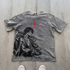 Camiseta Gráfica de Anime Berserk <span class=keywords><strong>Ichigo</strong></span> para Hombre, Estilo Oversize, Lavado Ácido, Vintage, Streetwear - Product Image 4
