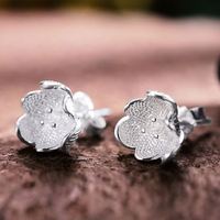 Lotus Fun Sterling Silber 18 Karat vergoldet hand gefertigt Vintage Silber 3D Blumen Ohr stecker Goldschmuck Edler Schmuck für Frauen