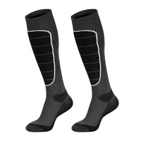 Logo personnalisé de haute qualité pour le camping en plein air l'alpinisme neige chaussettes de ski en laine mérinos chaussettes de ski en laine