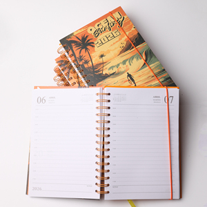 Đôi Xoắn Ốc 2026 Tây Ban Nha Máy Tính Xách Tay Hàng Tuần Kế Hoạch Lịch Tạp Chí Cuốn Sách Chương Trình Nghị Trình Bán Buôn - Product Image 4