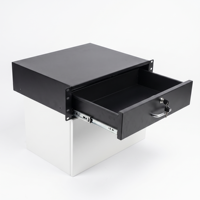 Tiroir coulissant pour rack 19 pouces 1U 2U 3U 4U, boîte de rangement pour armoire de serveur/rack réseau, étagère cantilever, revêtement poudré, IP20, en stock