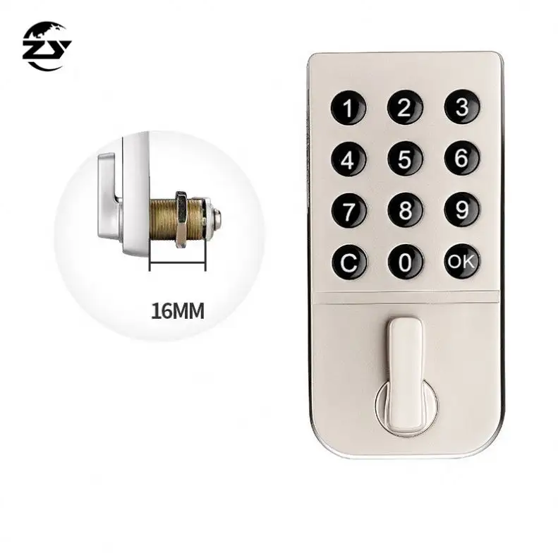 أفضل قفل باب رقمي رمز تغيير كلمة قفل سبيكة زنك المواد الأساسية حافظة ملفات قفل