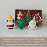 Bougie parfumée artisanale en cire de soja, forme créative de sapin de Noël et de cerf, décoration d'intérieur, bougie aromathérapeutique pour Thanksgiving, cadeau
