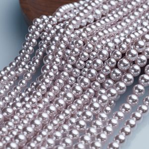 Chất Lượng Cao 3Mm 4Mm 6Mm 8Mm 10Mm Đầy Đủ Sợi Ngà Trắng Ngọc Trai 8Mm 10Mm Thủy Tinh Giả Ngọc Trai - Product Image 1