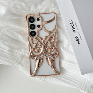 เคสมือถือลายผีเสื้อแบบกลวงสำหรับ <span class=keywords><strong>Samsung</strong></span> A32 <span class=keywords><strong>S32</strong></span>เคสโทรศัพท์ดีไซน์ A56ด้วยไฟฟ้า A55 10C - Product Image 1