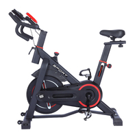 Bicicleta estática de spinning de acero inoxidable - Venta directa de fábrica al por mayor para gimnasio en casa, bicicleta de ejercicio de 6 kg para ciclismo indoor con pantalla LCD