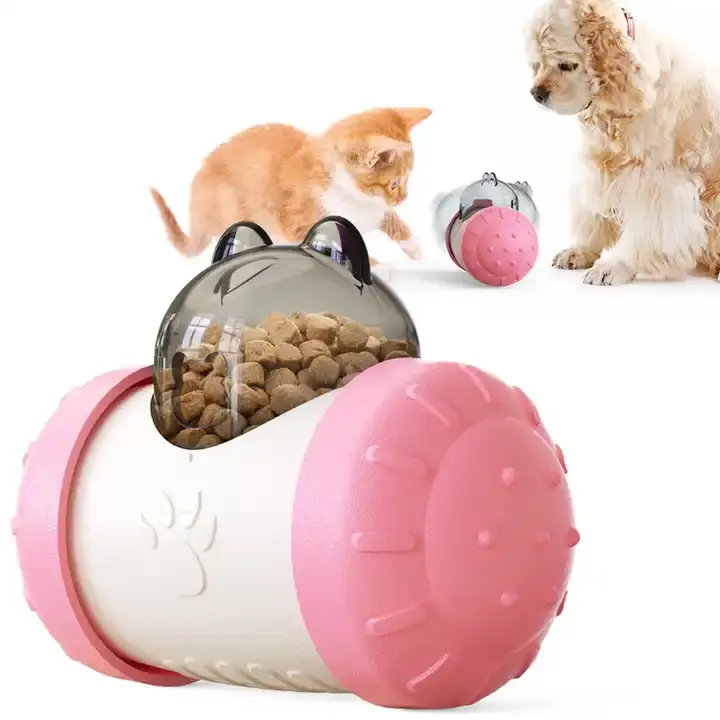 Factory direct supplier dogs food leaker toy dog chew toys sturdy and durable pet food dispenser for cats
