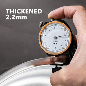 Chảo rán chống dính ba lớp 26-<span class=keywords><strong>32cm</strong></span>, chất liệu thép không gỉ 316, kèm nắp kính - Product Image 3