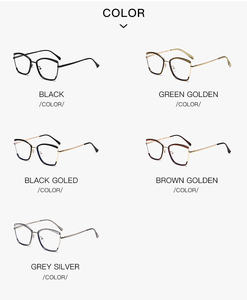 ファッショナブルなレトロなハーフフレームフォトクロミック読書メガネデザイナーラウンドアンチブルーライトアセテートTR90 - Product Image 5