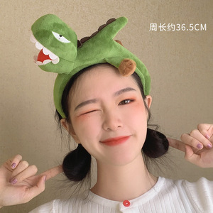 Diadema de Peluche con Diseño de Dinosaurio <span class=keywords><strong>y</strong></span> Cangrejo Estilo Anime, Diademas <span class=keywords><strong>y</strong></span> Accesorios para el Cabello Súper Lindos con Diseño de Tiburón - Product Image 4