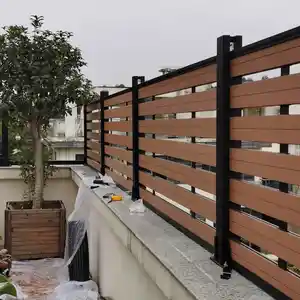 2023 Waterproof And High Quality Zaun WPC Composite Wooden Fence Wpc Fencing