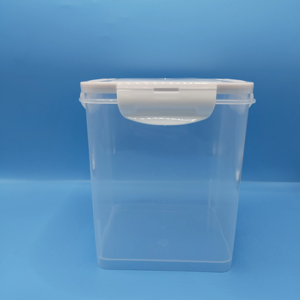 Nhà máy bán 3L trong suốt PP lưu trữ hộp vuông lớn Xô Nhựa cho sử dụng hàng ngày & hóa chất thức ăn vật nuôi <span class=keywords><strong>container</strong></span> - Product Image 1