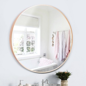 18" 20" 24" 36" Black Golden <b>Silver</b> Color Aluminum Framed Round Shape Wall Mounted <b>Mirror</b> for Home and Interior Decoration - Product Image 1