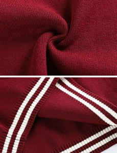 Gilet pull sans manches en tricot à col en V avec motifs LOGO personnalisés pour garçons et filles, <span class=keywords><strong>uniforme</strong></span> scolaire primaire pour enfants - Product Image 5