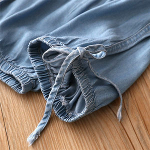 Diseño de Moda Coreana para Niños, Jeans Cortos Lisos de Alta Calidad para Niñas, del Mercado de Ropa en China - Product Image 5