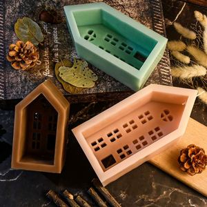 House Shaped Silicone <b>Mold</b>, DIY Glue/Incense Candle/<b>Cake</b>/Chocolate <b>Mold</b>, Non-stick Easy Release Baking Tool - Product Image 1