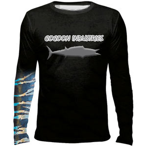 ชุดตกปลาแบบระเหิดแขนยาวผ้า SPF แขนยาวรังไหม2023 UV สินค้ามาใหม่ - Product Image 3