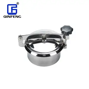 QINFENG Food Grade SS304/316L Sanitary Stainless Steel Beverage Processing Circular Elliptic Manhole Manway Cover