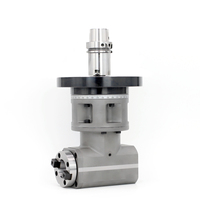 Cabezal de Fresado Lateral CNC de Alta Resistencia WEDN HSK63A BT40, Entrada BT40, Salida en Ángulo de 90 Grados, para Fresado de Superficies y Perforación de Corte Pesado