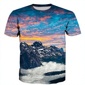 T-shirts personnalisés pour hommes de haute qualité, impression 3D intégrale, designs de sublimation personnalisés, vente en gros de t-shirts de sublimation pour hommes - Product Image 2