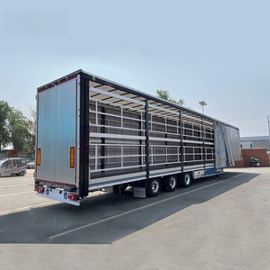 נגרר מכולות 30-60 טון הניתן להתאמה אישית, 3 סרנים, תיבת פלדה, למכירה - Product Image 2