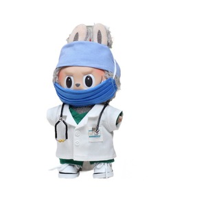 Labubu Doll Clothes <b>Doctor</b> Costume 17cm Macaron Style Unisex Outfit For Vinyl Dolls Generation 1 And 3 - Product Image 5