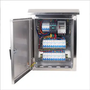 Caja de control de caja de pared eléctrica de acero inoxidable IP66 304/316/201, caja de medidor eléctrico, caja de acero de caja NEMA 4