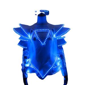 Bar falda luminosa LED a todo Color puesta en escena ropa de mujer <span class=keywords><strong>DJ</strong></span> cantante gafas club nocturno Ds disfraz de una pieza - Product Image 3