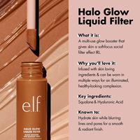 Elf Halo Glow Liquid Multi Purpose Facial Essence Liquid Foundation Long Lasting Makeup Primer 31.5ml