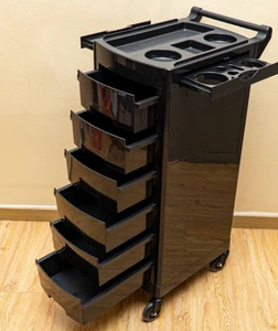 Salon <b>Trolley</b> Hairdresser <b>Tool</b> <b>Cart</b> With 6 Drawers Universal Wheels Durable Plastic Minimalist Design - Product Image 1