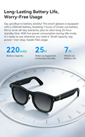 Gafas Inteligentes RKHK con Audio, Cámara HD de 800W, Traducción por IA, Llamadas BT, Auriculares, Gafas de Sol, Auriculares Portátiles para Conducir y Andar en Bicicleta, para Hombres y Mujeres