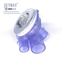 Buse de jacuzzi irradiante avec lumière LED, base transparente, lumières sous-marines
