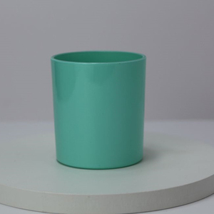 Porte-bougies décoratifs personnalisés de haute qualité, résistants à la chaleur, en verre de 7 oz, avec pulvérisation de couleur macaron - Product Image 3