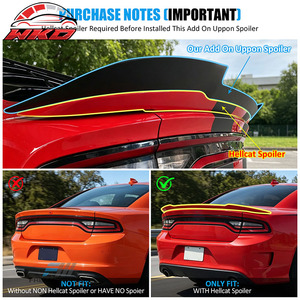 Alerón Trasero Estilo SRT para Dodge Charger 15-23, Negro Brillante - Product Image 2