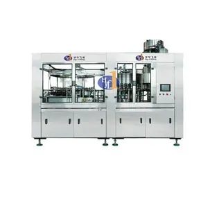 carbonated soft drink sparkling water exact filling valve PET CSD Filling Machine 3 In 1 energy drink manufacturing equipment