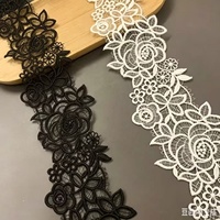 Dentelle à paillettes fines hydrosolubles 7CM, garniture classique en dentelle chinoise, accessoires haut de gamme pour vêtements, jupes et vêtements pour enfants