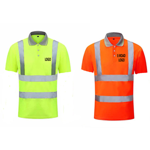 Customized LOGO Reflective Vest High Visibility Construction Work Short Sleeve Reflective Safety Polo T-shirt