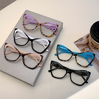Lunettes d'ordinateur QSKY œil de chat colorées style populaire pour femmes, lunettes optiques surdimensionnées en gros