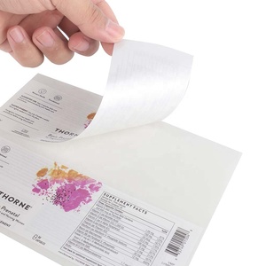 Étiquettes personnalisées en vinyle imperméable pour bouteilles de compléments alimentaires avec informations nutritionnelles et code-barres pour l'emballage de vitamines, utilisation en supermarché - Product Image 4