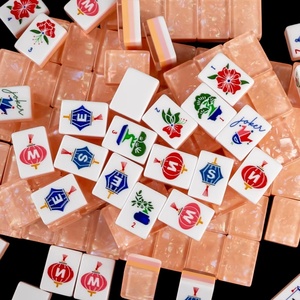 Jeu de Mahjong de luxe américain Yunyu en acrylique Winslow 1920 avec 10 tuiles Joker pour 4 joueurs – Divertissement pour adultes - Product Image 4