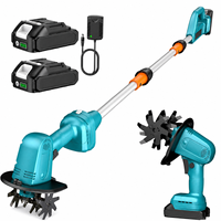 Motoculteur sans fil 2-en-1 20V, rotoculteur de jardin portatif avec tige extensible, léger (4,9 lb) pour le désherbage