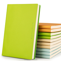 Carnets de bureau personnalisables avec couverture en cuir PU gravée au laser, format B5/A5, reliure collée, couverture rigide, logo personnalisé, cadeau